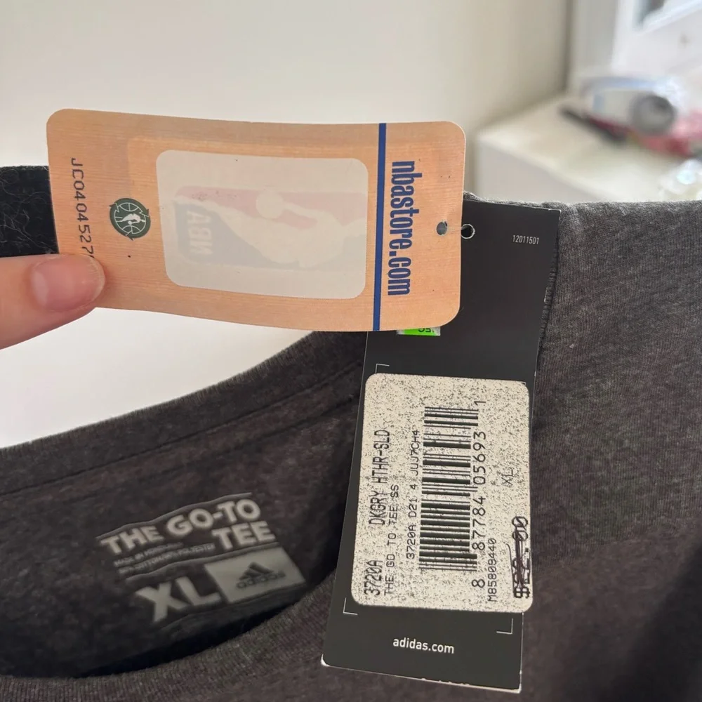 Adidas charlotte hornets nba basketball tshirt short sleeve - Picture 6 of 6